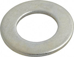 Value Collection - 1-1/8" Screw, Steel SAE Flat Washer - 1-3/16" ID x 2-1/4" OD, 9/64" Thick, Zinc-Plated Finish - Best Tool & Supply