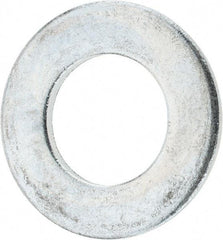 Value Collection - 1-1/4" Screw, Steel SAE Flat Washer - 1-3/8" ID x 2-1/2" OD, 5/32" Thick, Zinc-Plated Finish - Best Tool & Supply