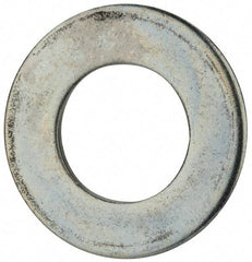 Value Collection - 1-1/2" Screw, Steel SAE Flat Washer - 1-9/16" ID x 3" OD, 5/32" Thick, Zinc-Plated Finish - Best Tool & Supply