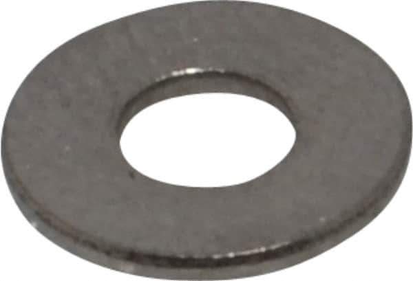 Value Collection - #4 Screw, Steel SAE Flat Washer - 1/8" ID x 5/16" OD, 1/32" Thick, Plain Finish - Best Tool & Supply