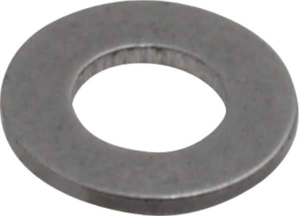 Value Collection - #5 Screw, Steel SAE Flat Washer - 9/64" ID x 9/32" OD, 1/32" Thick, Plain Finish - Best Tool & Supply