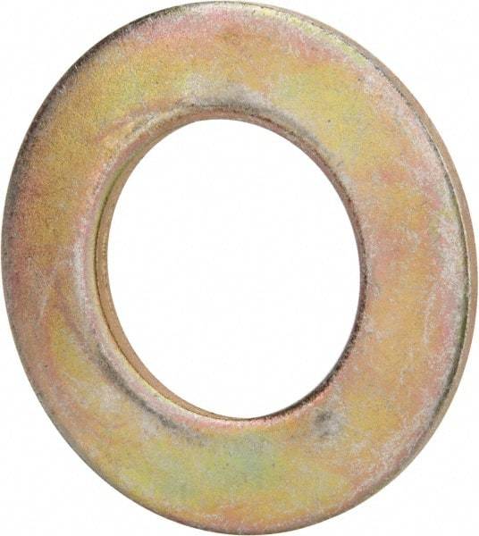 Value Collection - 1-3/4" Screw, Grade 8 Steel SAE Flat Washer - 1-7/8" ID x 3-3/8" OD, 5/32" Thick, Zinc Yellow Dichromate Finish - Best Tool & Supply