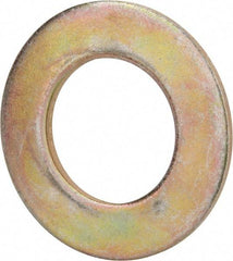 Value Collection - 1-3/4" Screw, Grade 8 Steel SAE Flat Washer - 1-7/8" ID x 3-3/8" OD, 5/32" Thick, Zinc Yellow Dichromate Finish - Best Tool & Supply