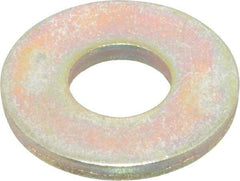 Value Collection - 5/16" Screw, Grade 8 Steel Extra Thick Flat Washer - Zinc Yellow Dichromate Finish - Best Tool & Supply