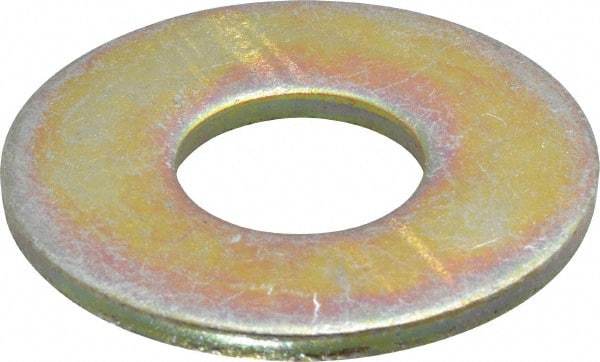 Value Collection - 7/8" Screw, Grade 8 Steel Extra Thick Flat Washer - Zinc Yellow Dichromate Finish - Best Tool & Supply