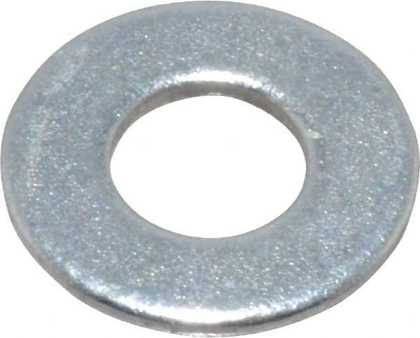 Value Collection - M3 Screw, Steel Standard Flat Washer - 3.2mm ID x 7mm OD, 0.5mm Thick, Zinc-Plated Finish - Best Tool & Supply