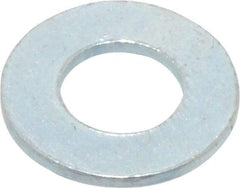 Value Collection - M4 Screw, Steel Standard Flat Washer - 4.3mm ID x 9mm OD, 0.8mm Thick, Zinc-Plated Finish - Best Tool & Supply