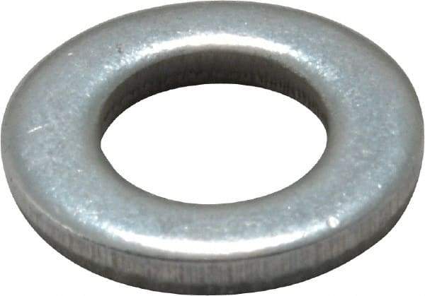 Value Collection - M6 Screw, Steel Standard Flat Washer - 6.4mm ID x 12mm OD, 1.6mm Thick, Zinc-Plated Finish - Best Tool & Supply