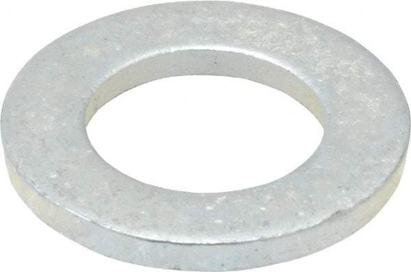 Value Collection - M16 Screw, Steel Standard Flat Washer - 17mm ID x 30mm OD, 3mm Thick, Zinc-Plated Finish - Best Tool & Supply