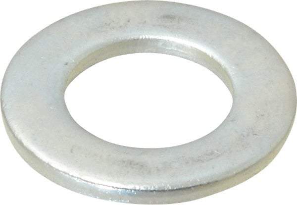 Value Collection - M18 Screw, Steel Standard Flat Washer - 19mm ID x 34mm OD, 3mm Thick, Zinc-Plated Finish - Best Tool & Supply