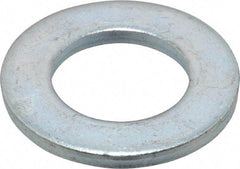 Value Collection - M20 Screw, Steel Standard Flat Washer - 21mm ID x 37mm OD, 3mm Thick, Zinc-Plated Finish - Best Tool & Supply