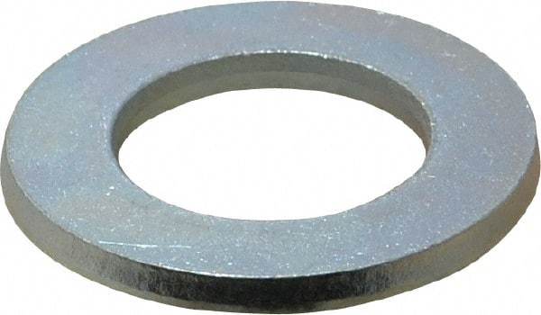 Value Collection - M24 Screw, Steel Standard Flat Washer - 25mm ID x 44mm OD, 4mm Thick, Zinc-Plated Finish - Best Tool & Supply