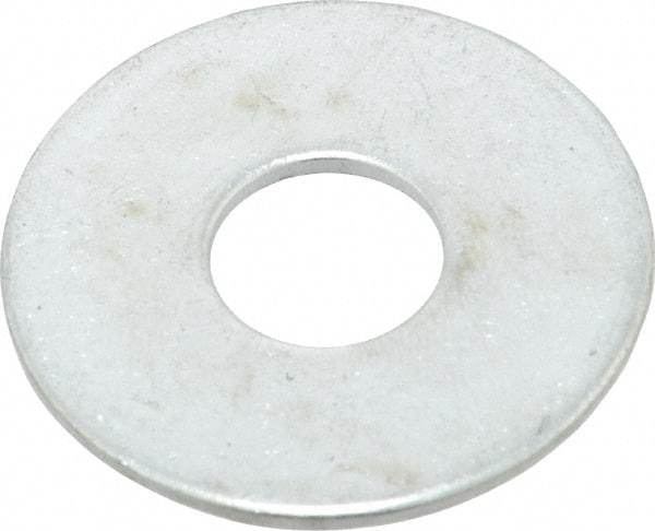 Value Collection - 1/2" Screw, Steel Fender Flat Washer - 1/2" ID x 1-1/2" OD, 0.08" Thick, Zinc-Plated Finish - Best Tool & Supply