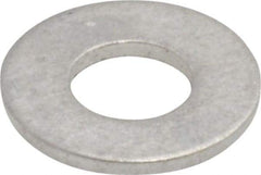 Value Collection - #8 Screw, Aluminum Standard Flat Washer - 0.168" ID x 3/8" OD, 0.032" Thick, Plain Finish - Best Tool & Supply