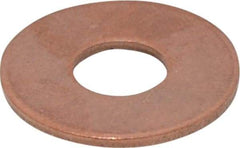 Value Collection - 3/8" Screw, Copper Standard Flat Washer - 0.395" ID x 1" OD, 0.064" Thick, Plain Finish - Best Tool & Supply