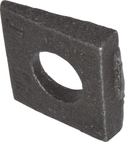 Value Collection - 1/2" Bolt, Iron Beveled Square Washer - 9/16" ID, 11/32 Minimum Thickness - Best Tool & Supply