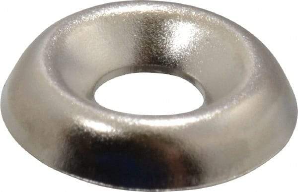 Value Collection - 5/64" Thick, Nickel-Plated Finish, Steel, Standard Countersunk Washer - 0.17" ID x 15/32" OD - Best Tool & Supply