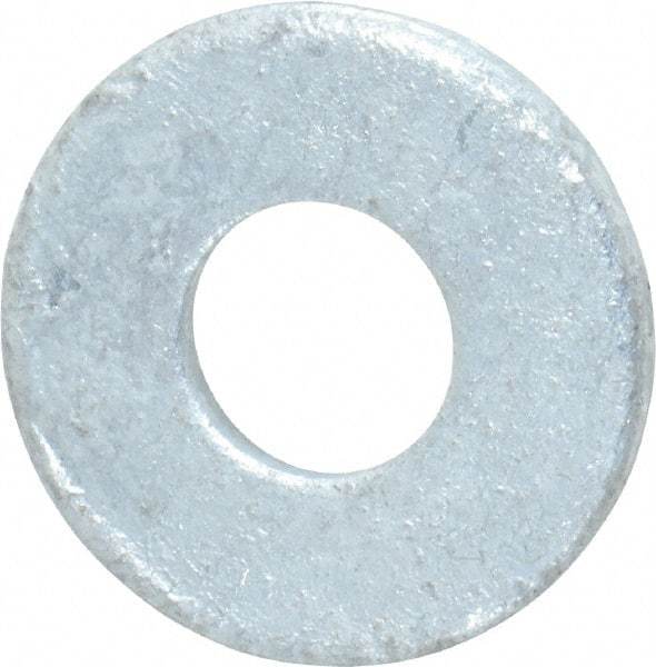 Value Collection - 5/16" Screw, Steel USS Flat Washer - 3/8" ID x 7/8" OD, 5/64" Thick, Galvanized Finish - Best Tool & Supply