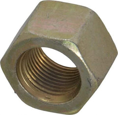 Value Collection - 3/4-16 UNF Steel Right Hand Hex Nut - 1-1/8" Across Flats, 41/64" High, Zinc Yellow Dichromate Cad & Waxed Finish - Best Tool & Supply