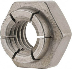 Flex-Loc - 5/16-18 UNC Grade 2 Heavy Hex Lock Nut with Expanding Flex Top - Uncoated, Meets Military Specifications - Best Tool & Supply