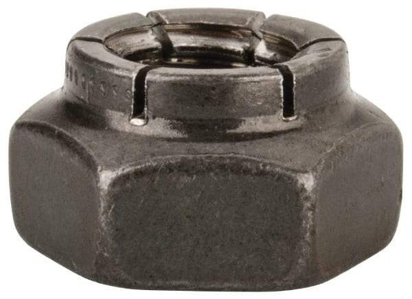 Flex-Loc - 3/8-16 UNC Grade 2 Heavy Hex Lock Nut with Expanding Flex Top - Uncoated, Meets Military Specifications - Best Tool & Supply