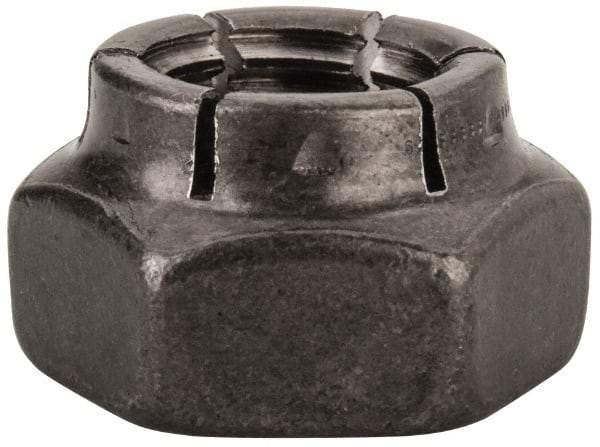 Flex-Loc - 5/8-11 UNC Grade 2 Heavy Hex Lock Nut with Expanding Flex Top - Uncoated, Meets Military Specifications - Best Tool & Supply