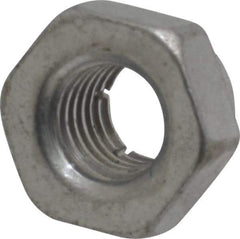 Flex-Loc - 1/4-28 UNJF Grade 2 Hex Lock Nut with Expanding Flex Top - Cadmium-Plated Finish, Meets Military Specifications - Best Tool & Supply