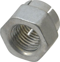 Flex-Loc - 3/8-24 UNJF Grade 2 Hex Lock Nut with Expanding Flex Top - Best Tool & Supply