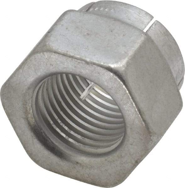 Flex-Loc - 1/2-20 UNJF Grade 2 Hex Lock Nut with Expanding Flex Top - Cadmium-Plated Finish, Meets Military Specifications - Best Tool & Supply