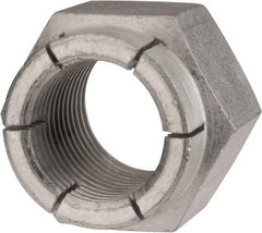 Flex-Loc - 1-12 UNF Grade 2 Hex Lock Nut with Expanding Flex Top - 1-7/16" Width Across Flats, Cadmium-Plated Finish - Best Tool & Supply