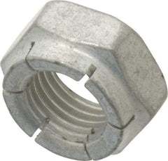 Flex-Loc - 3/8-24 UNJF Grade 2 Hex Lock Nut with Expanding Flex Top - 9/32" High, Cadmium-Plated Finish, Meets Military Specifications - Best Tool & Supply