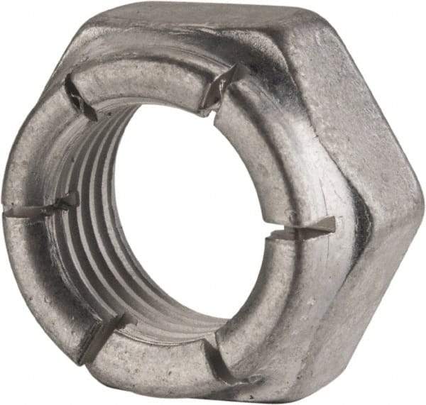 Flex-Loc - 7/16-20 UNJF Grade 2 Hex Lock Nut with Expanding Flex Top - 21/64" High, Cadmium-Plated Finish, Meets Military Specifications - Best Tool & Supply