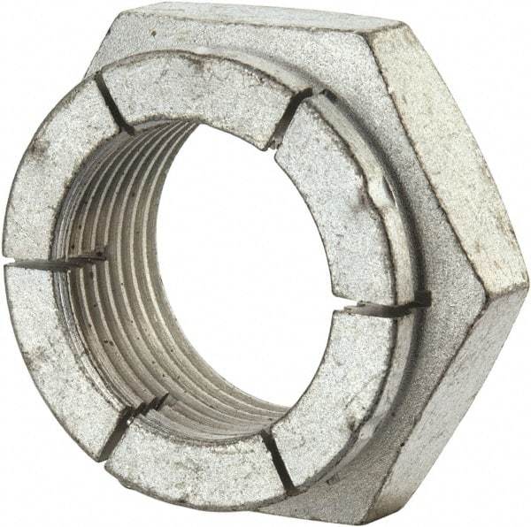 Flex-Loc - 1-14 UNJS Grade 2 Hex Lock Nut with Expanding Flex Top - 1-7/16" Width Across Flats, Cadmium-Plated Finish, Meets Military Specifications - Best Tool & Supply