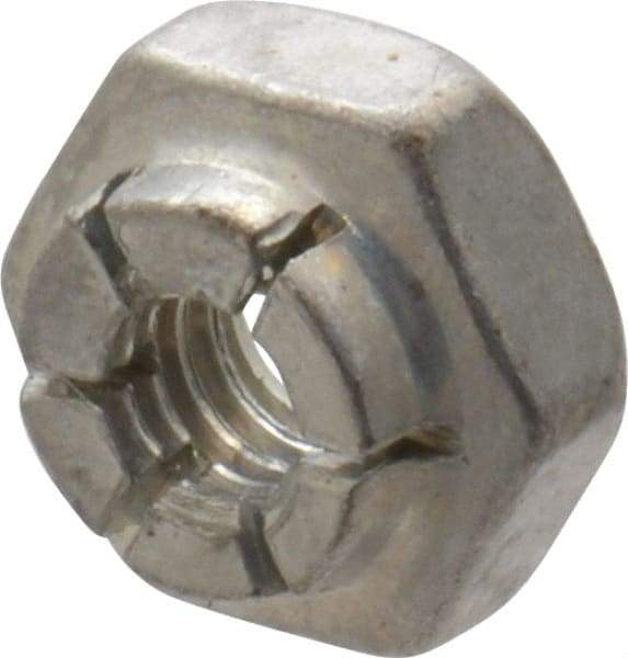 Flex-Loc - #8-32 UNJC Grade 2 Hex Lock Nut with Expanding Flex Top - 3/16" High, Cadmium-Plated Finish, Meets Military Specifications - Best Tool & Supply