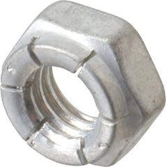 Flex-Loc - 3/8-16 UNC Grade 2 Hex Lock Nut with Expanding Flex Top - 9/32" High, Cadmium-Plated Finish, Meets Military Specifications - Best Tool & Supply