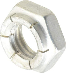 Flex-Loc - 1/2-13 UNC Grade 2 Hex Lock Nut with Expanding Flex Top - 21/64" High, Cadmium-Plated Finish, Meets Military Specifications - Best Tool & Supply