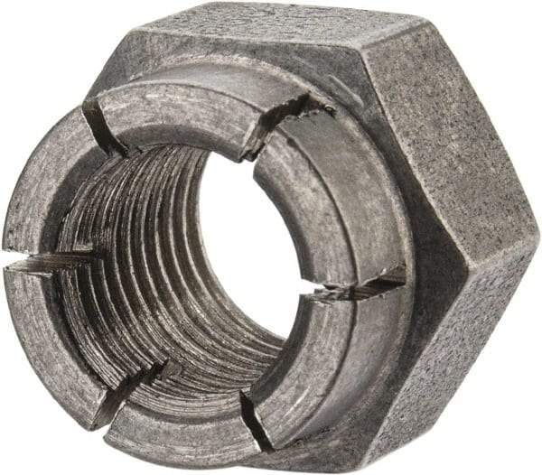 Flex-Loc - 3/8-24 UNJF 18-8 Hex Lock Nut with Expanding Flex Top - Uncoated, Meets Military Specifications - Best Tool & Supply