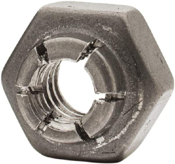 Flex-Loc - #10-24 UNJC 18-8 Hex Lock Nut with Expanding Flex Top - Uncoated, Meets Military Specifications - Best Tool & Supply