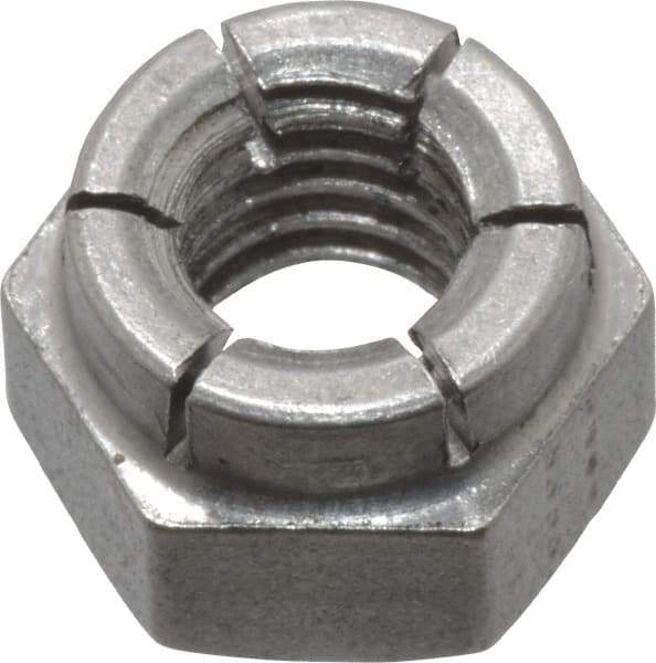 Flex-Loc - 5/16-18 UNC 18-8 Hex Lock Nut with Expanding Flex Top - Uncoated, Meets Military Specifications - Best Tool & Supply