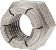 Flex-Loc - 1/2-13 UNC 18-8 Hex Lock Nut with Expanding Flex Top - Uncoated, Meets Military Specifications - Best Tool & Supply