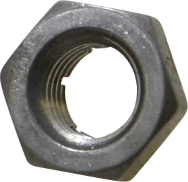 Flex-Loc - 5/16-24 UNJF 18-8 Hex Lock Nut with Expanding Flex Top - 17/64" High, Uncoated, Meets Military Specifications - Best Tool & Supply