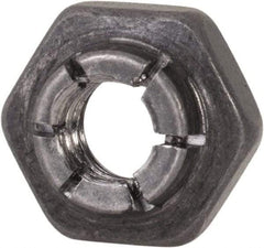 Flex-Loc - #10-24 UNJC 18-8 Hex Lock Nut with Expanding Flex Top - 3/16" High, Uncoated, Meets Military Specifications - Best Tool & Supply