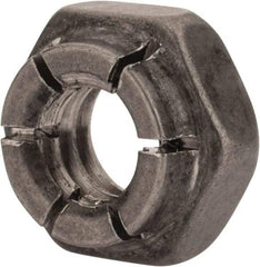 Flex-Loc - 1/4-20 UNC 18-8 Hex Lock Nut with Expanding Flex Top - 7/32" High, Uncoated, Meets Military Specifications - Best Tool & Supply