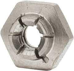 Flex-Loc - #6-32 UNJC 18-8 Hex Lock Nut with Expanding Flex Top - 5/16" Width Across Flats, 9/64" High, Uncoated, Meets Military Specifications - Best Tool & Supply