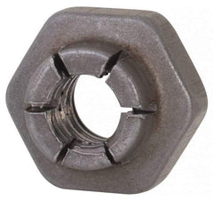 Flex-Loc - #10-24 UNJC Grade 2 Hex Lock Nut with Expanding Flex Top - Uncoated, Meets Military Specifications - Best Tool & Supply