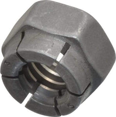 Flex-Loc - 5/16-18 UNC Grade 2 Hex Lock Nut with Expanding Flex Top - Uncoated, Meets Military Specifications - Best Tool & Supply