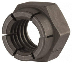 Flex-Loc - 7/16-14 UNC Grade 2 Hex Lock Nut with Expanding Flex Top - Uncoated, Meets Military Specifications - Best Tool & Supply