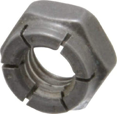 Flex-Loc - 5/16-18 UNC Grade 2 Hex Lock Nut with Expanding Flex Top - 17/64" High, Uncoated, Meets Military Specifications - Best Tool & Supply