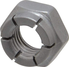 Flex-Loc - 5/16-24 UNF Grade 2 Hex Lock Nut with Expanding Flex Top - 1/2" Width Across Flats, 17/64" High, Uncoated - Best Tool & Supply