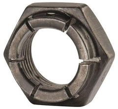 Flex-Loc - 5/8-18 UNJF Grade 2 Hex Lock Nut with Expanding Flex Top - 15/16" Width Across Flats, Uncoated, Meets Military Specifications - Best Tool & Supply